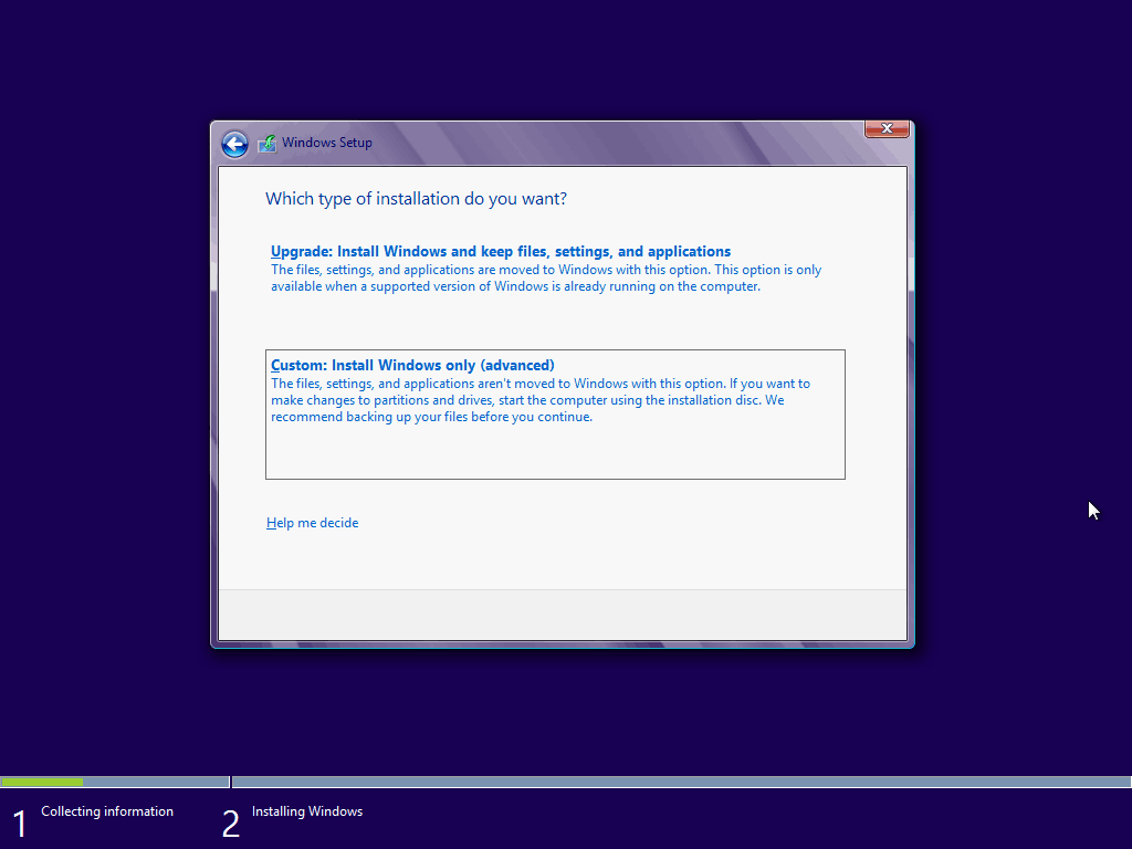 Windows 8 no Virtual Box instalação nova