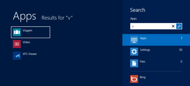start screen do pc texto no Windows 8
