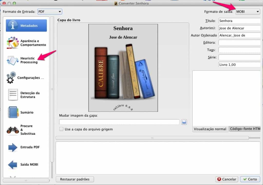 Como converter ebooks conversão do livro