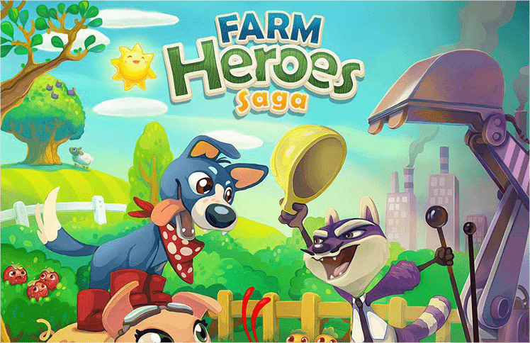novo jogo da empregas king farm heroes saga