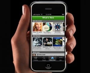 spotify no iphone app de streaming de música