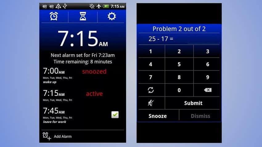 Galaxy S3 alarm clock xtreme