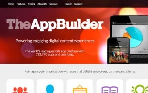 criar aplicativos móveis TheAppBuilder