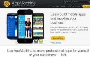 criar aplicativos móveis AppMachine
