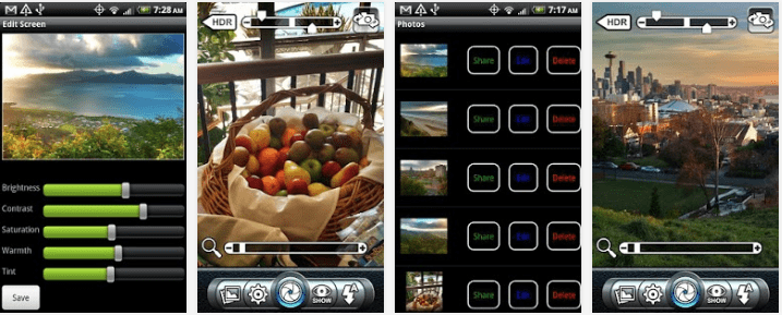 melhorar câmera do Android Pro HDR Camera