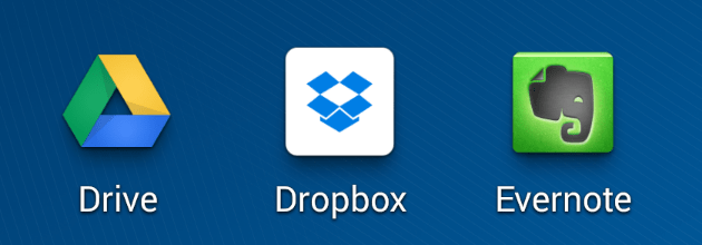 promover eventos evernote dropbox drive