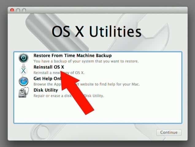 Reinstalar Mac OSX