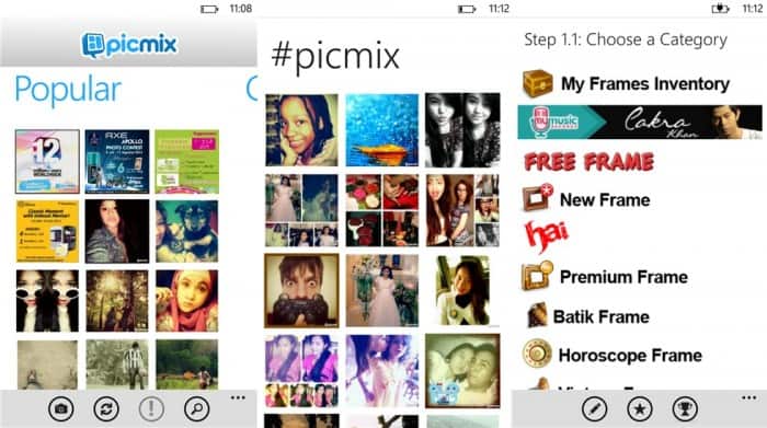 Picmix para Windows Phone