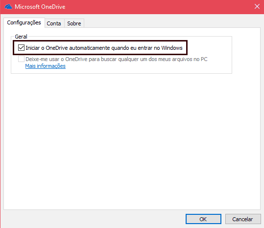 OneDrive no Windows 10
