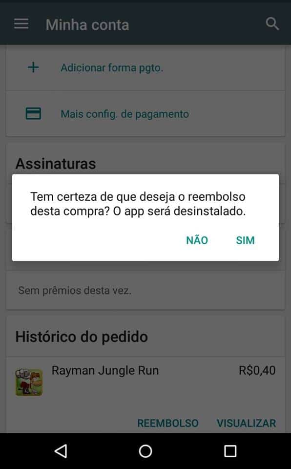 reembolso de apps Android