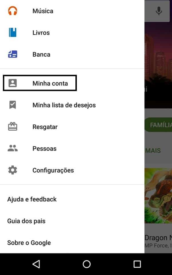 reembolso do Android