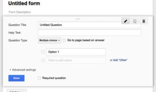 google forms screen