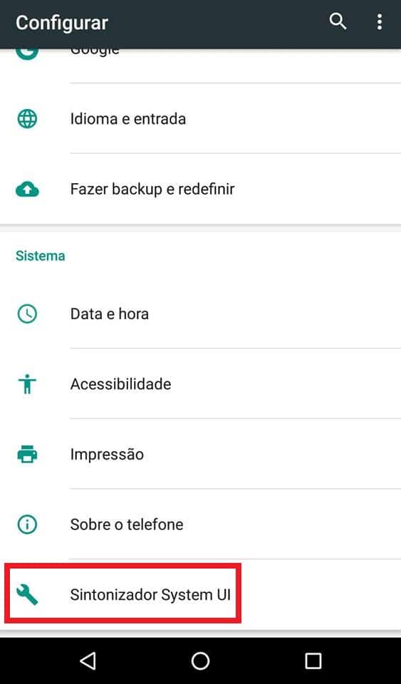 dicas do Android