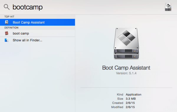 bootcamp no mac