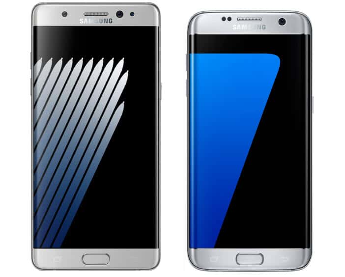 Galaxy Note 7 e Galaxy S7 Edge