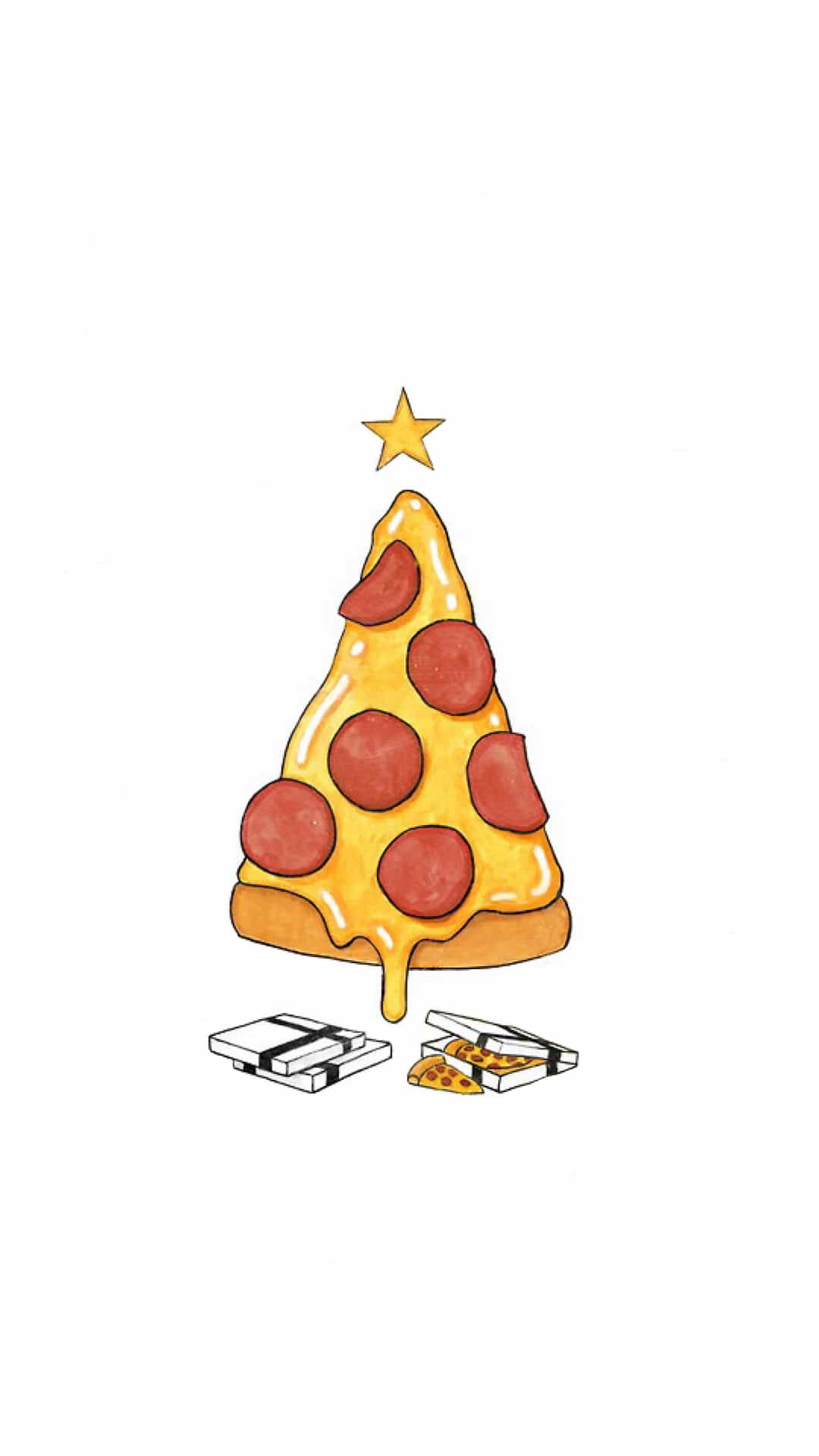 funny-pizza-christmas-tree-android-wallpaper