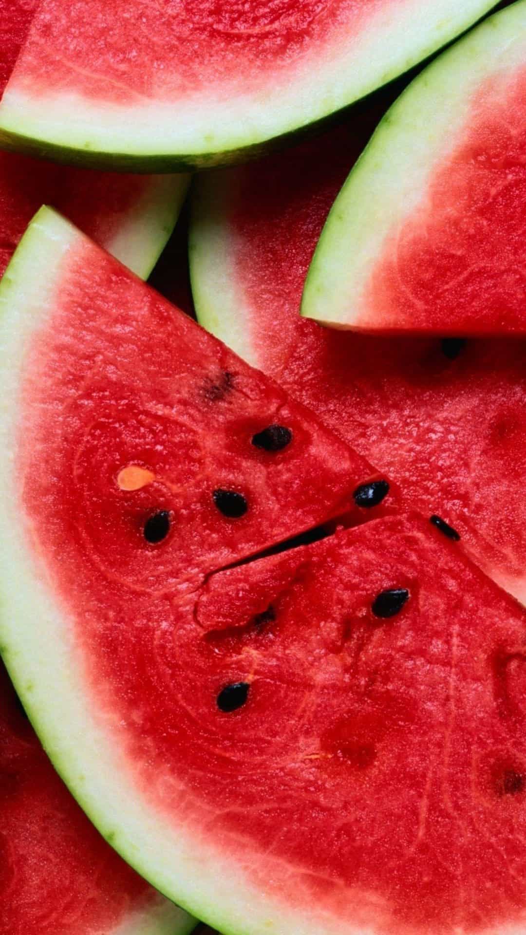 Watermelon Pieces Lockscreen Android Wallpaper