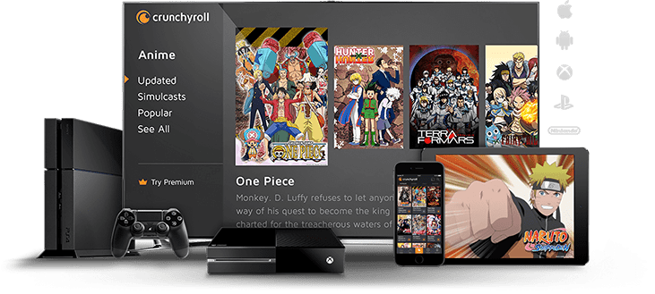 apps to watch animations Crunchyroll