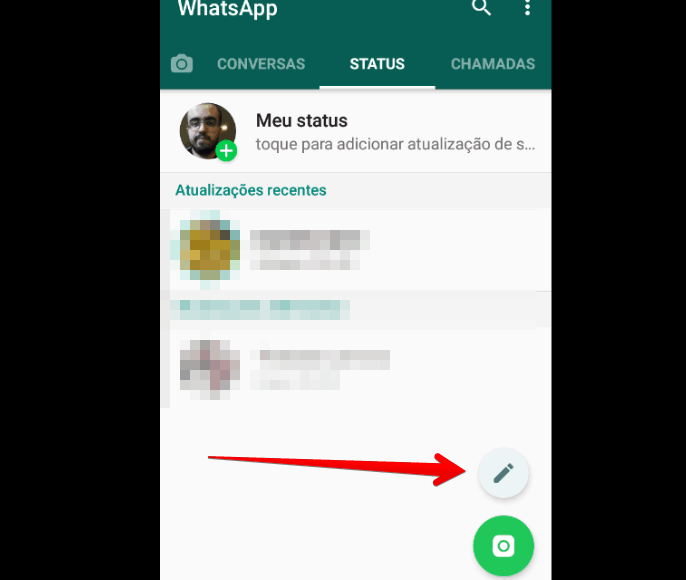 colocar link no Status do WhatsApp escrever