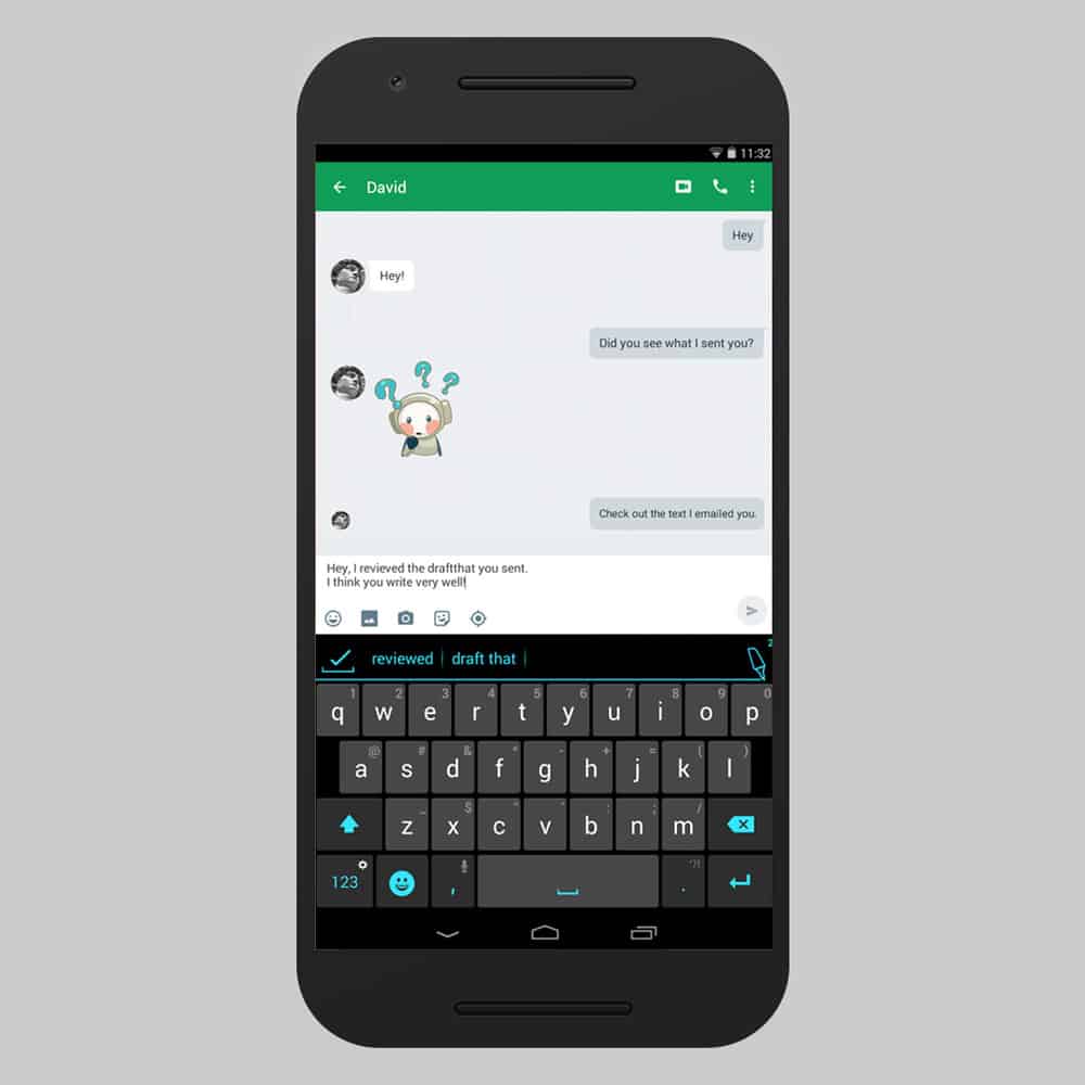 apps de teclado de android ginger