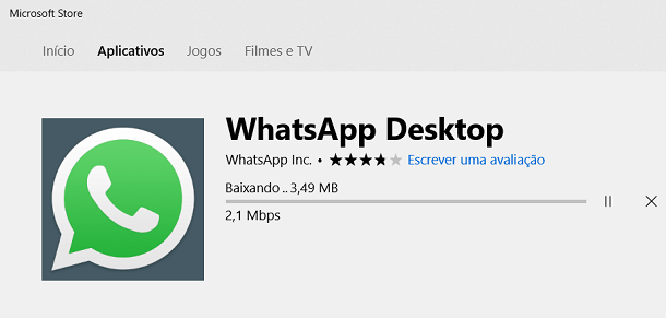 baixar whatsapp no windows 10