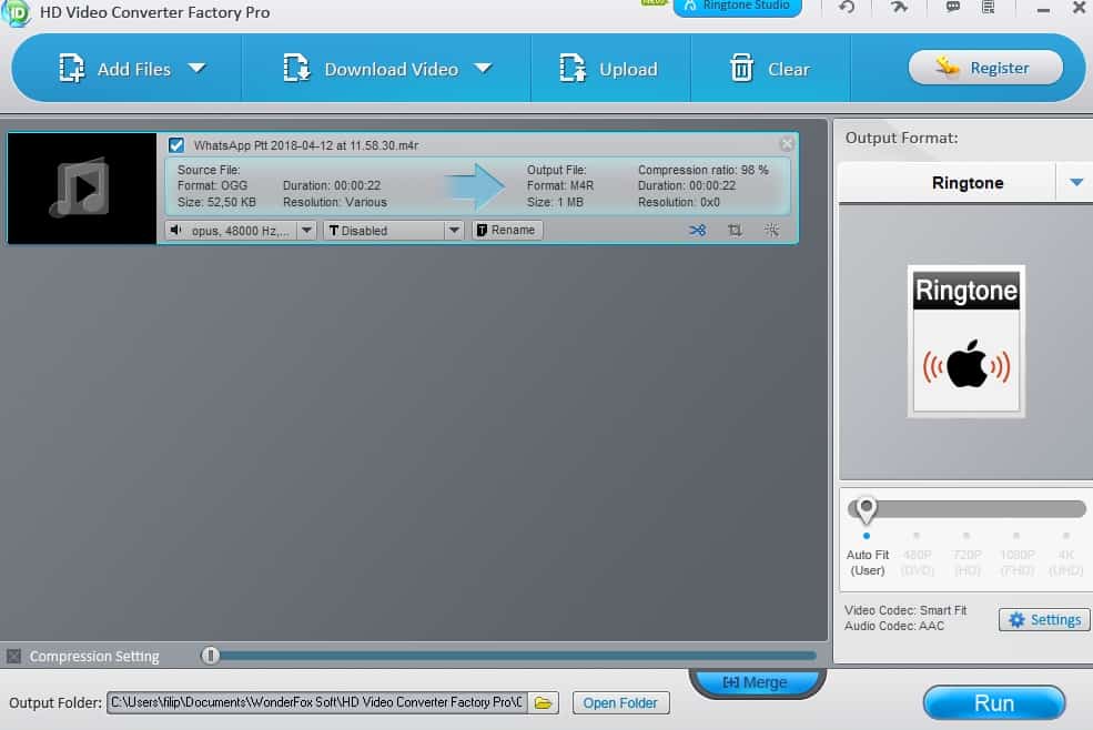 WonderFox HD Video Converter Factory Pro video to mp3 converter