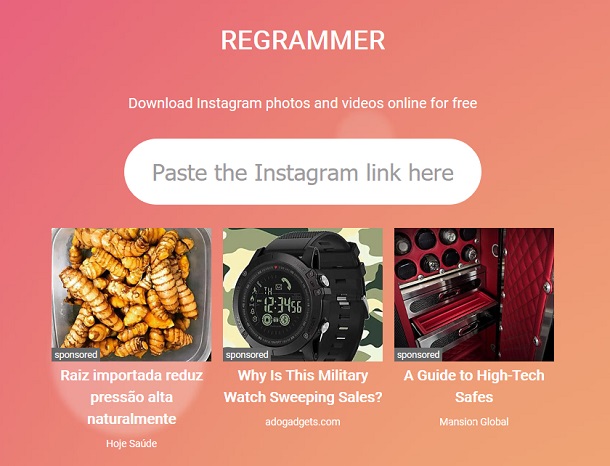 downloading videos on Instagram with Regrammer