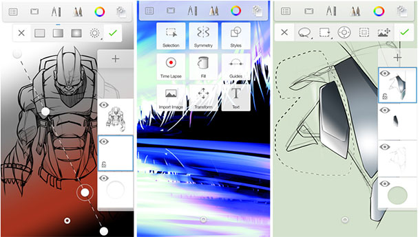 aplicaciones para diseñadores con iPhone Autodesk SketchBook