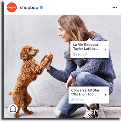 Instagram Shopping Marcar Produtos