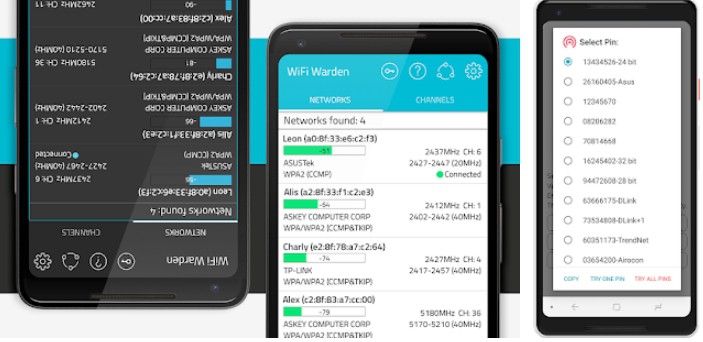 aplicativos para descobrir senha de WiFi no Android warden