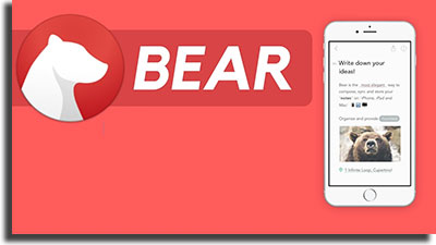 apps de notas bear