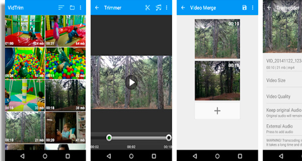 capturas de tela do app vidtrim