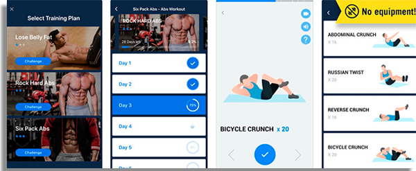 aplicativos de exercicios fisicos sixpack