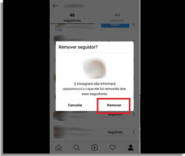 Como excluir seguidores do Instagram remover