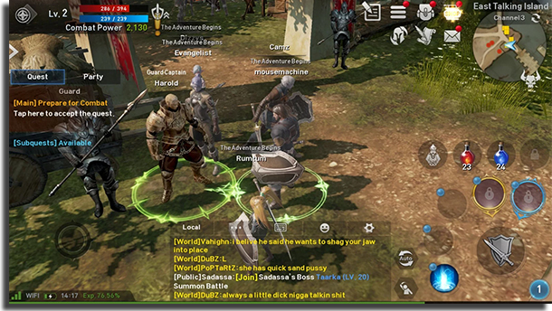 MMORPG para Android Lineage 2