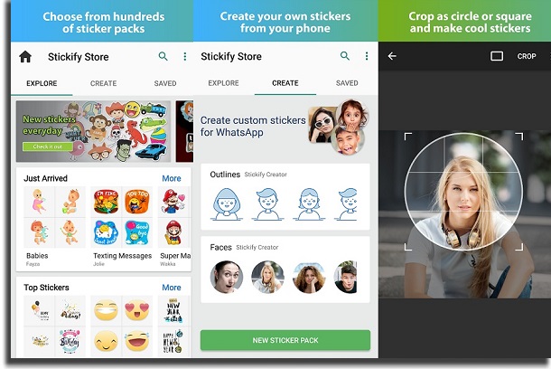 Stickify create stickers in WhatsApp