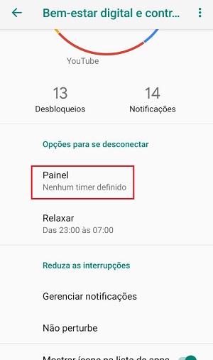 segredos do android painel de apps