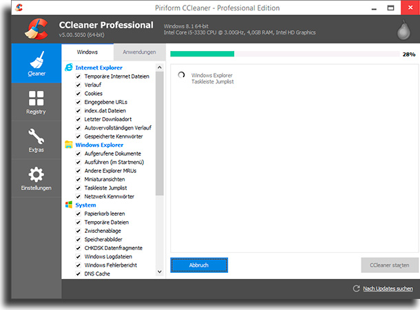 ccleaner programas para liberar memória no Windows