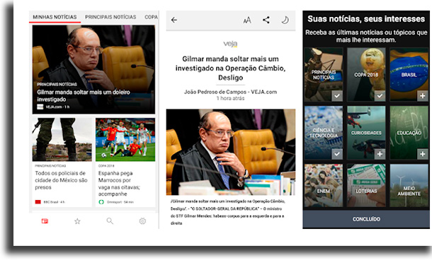 Microsoft Notícias aplicativos para ler notícias