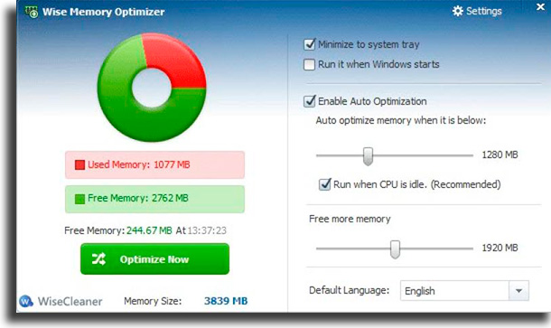 Wise Memory Optimizer programas para liberar memória no Windows