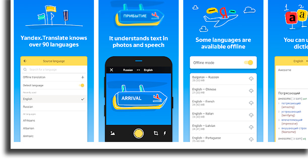 Yandex.Translate aplicativos de tradução