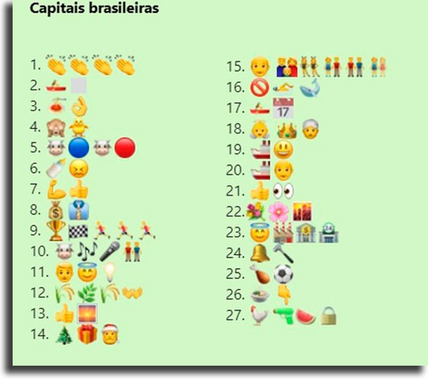Desafio das capitais brasileiras melhores brincadeiras de desafios para WhatsApp