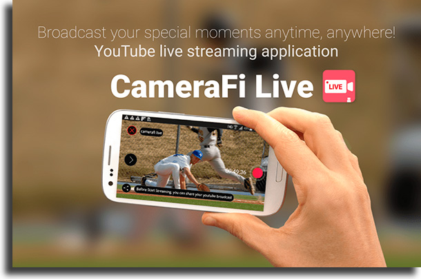 CameraFi Live melhores aplicativos para fazer lives