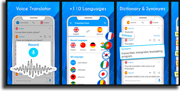 Talkao Translate apps de tradutores de voz