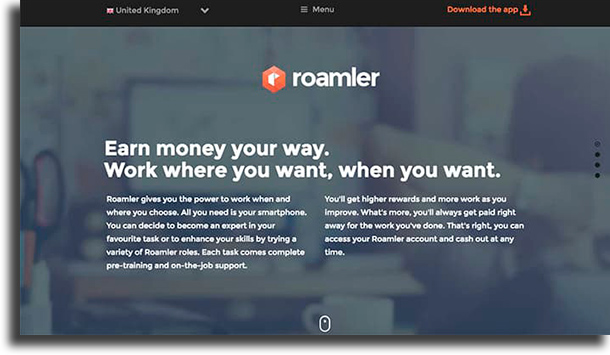 Roamler make money online