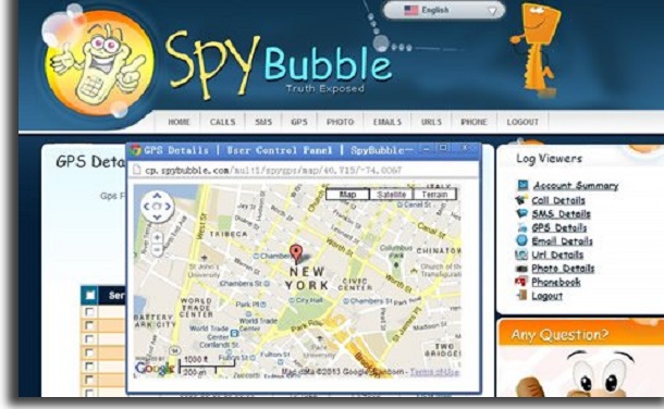 aplicativos para pais monitorarem os filhos The SpyBubble