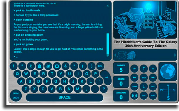 The Hitchhiker's Guide to the Galaxy best browser games