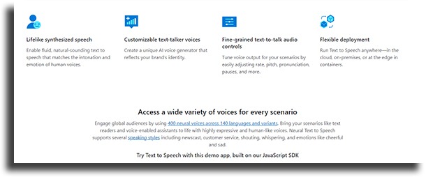 Azure Text To Speech best text-to-speech apps
