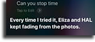 Can you stop time? funny things to tell siri