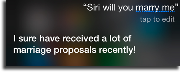 Will you marry me? funny things to tell siri